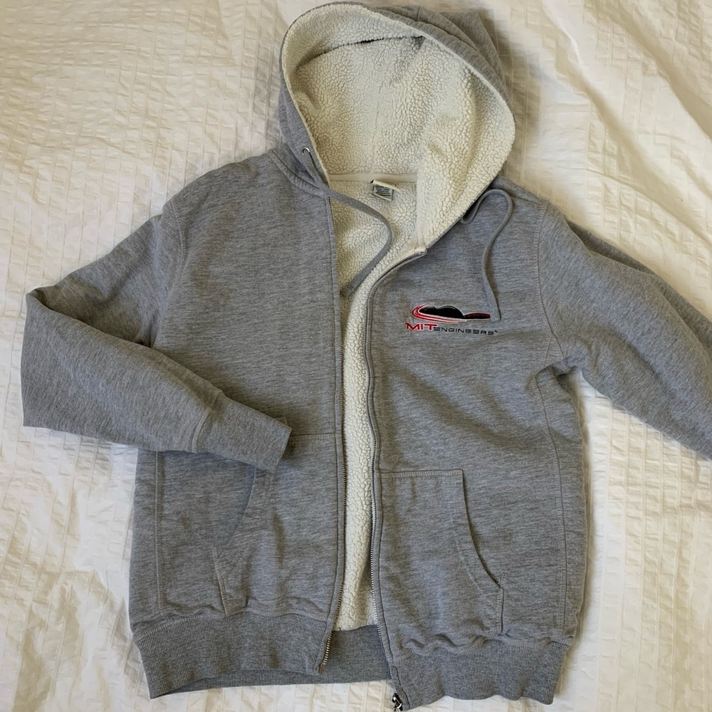 MIT College Zip-up Hoodie Jacket